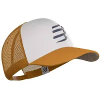 Compressport Trucker-pet Wit Oranje