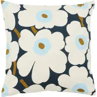 Marimekko Pieni Unikko kussenhoes 50x50 cm Blueberry-white-cold blue