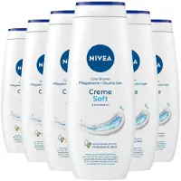 Nivea 6x Douchegel Creme Soft 500 ml