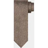 Profuomo Stropdas tie silk woven brown ppwa30056/b