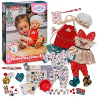 Baby Born Adventskalender, 43 cm, setje kleding voor poppen, geschikt voor kinderen vanaf 3 jaar