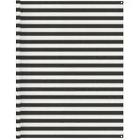 vidaXL Tenttapijt 250x450 cm antracietkleurig en wit