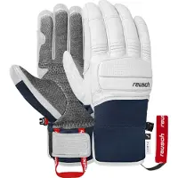 Reusch - Skihandschoenen - Alpine Heritage White/Dress Blue voor Unisex van Siliconen - Maat 9.5 - Wit