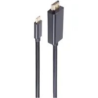 Shiverpeaks HDMI A Stecker auf USB 3.1 Typ C Stecker, 60Hz, 1m