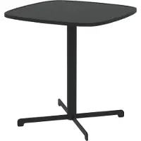 Casa.pro Buiten bistrotafel 'Foggia', 75 x 70 x 70 cm. Vierkant balkonmeubel, weerbestendig, staal, antracietgrijs