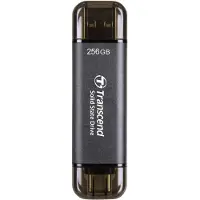 Transcend ESD310C 256 GB Externe SSD harde schijf USB 3.2 Gen 2 (USB 3.1), USB-C Zwart TS256GESD310C