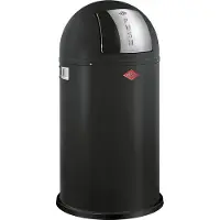 Wesco Kickmaster Prullenbak | Pedaalemmer | 33 Liter | Metaal - Matzwart | Afvalemmer - Made in Germany