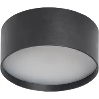 CMD LED plafondlamp 9094, Ø 15 cm, antraciet, IP44, metaal 9094, zwart, Aluminium, Modern, LED plafondlamp