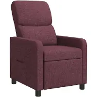 vidaXL Recliner Paars Polyester