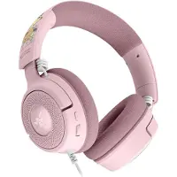 Razer Kraken V4 X – Pikachu & Eevee editie, met kabel, 20 - 20000 Hz, gaming, 350 g, hoofdtelefoon, roze