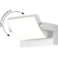 CMD LED-wandlamp buiten 9110, wit / opaal, Aluminium, Modern, LED wandlamp buiten