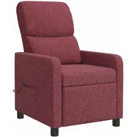 vidaXL Massage Relaxstoel Wijnrood Polyester