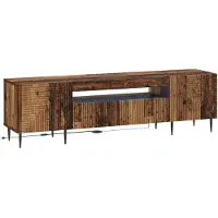 vidaXL LED tv-meubel HAARLEM 153 x 35 x 43 cm Oud hout Bewerkt hout
