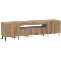 vidaXL LED tv-meubel HAARLEM 153 x 35 x 43 cm Artisanaal eiken