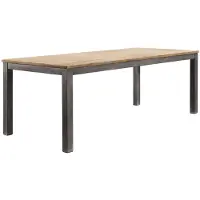 Pronto Wonen Eettafel Mesola mangohout 180x95 cm rechthoekig natural - 4 Poten/Rechte poten - Mangohout - Bruin -