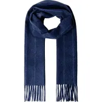 Hackett Heren Sjaal Frame Stripe marineblauw (OSFA), Casual, Wol, Klassiek HM0400119
