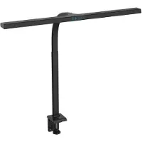 Digitus DA-90492 LED-bureaulamp, LED-bureaulamp met klemvoet, LED-tafellamp, Tafellamp LED, SMD LED 16 W Energielabel: D (A - G) Zwart