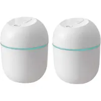 Torribaly 2X Luchtbevochtiger USB Klein 220 ml Mini Draagbare Koele Mist Diffuser voor