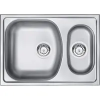 Deante - RVS spoelbak XYLO, 2-delig, 78x43,5 cm, met afwerking