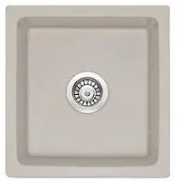 Deante Keramische spoelbak, 1 kom - cappuccino, mat, 450 x 475 x 215 mm