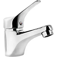 Deante Wasbakarmatuur met waterbesparende cartridge, chroom