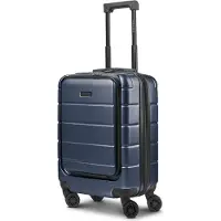 Police Dublin 4 wielen Cabinewagen S 54 cm Laptopvak met uitbreidingsplooi blauw