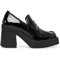 Steve madden Mocassins 'Womens Utmost Blk Pat Loafer Shoes' zwart