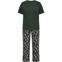 Studio Untold Pyjama donkergroen / gemengde kleuren