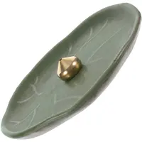ABOOFAN 5Sets Groene Wierookhouder Van Keramiek En Legering, Decoratief