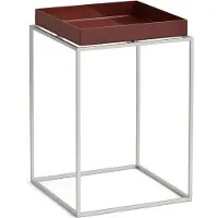HAY Tray Coffee Table Salontafel Chocolate | 30 x 30 cm High | Silicone Coated