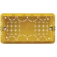 Legrand Bticino Bticino 4 Module Vierkante Gele Inbouwdoos 130x71x52mm - BT504E [5 Stuks]