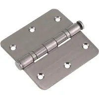 Starx Kogelscharnier met pen ronde hoek 89x89 RVS (per 3)