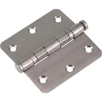 Starx Kogelscharnier met pen ronde hoek 76x76 RVS (per 3)