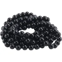 Jojomino Mode neppe parel lange trui ketting - zwart