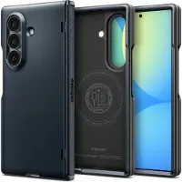 Spigen Slim Armor Backcover MagSafe voor de Samsung Galaxy Z Fold 8 Ultra - Metal Slate