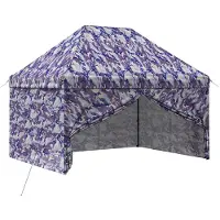 vidaXL Opklapbare paviljoen met 4 zijwanden, 2,95 x 4,1 meter