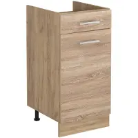 Vicco Keukenonderkast R-Line, Sonoma/Goudkleurig Eiken, 40 cm zonder werkblad