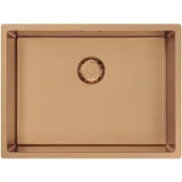 Pure.Sink Comfort PVD Rosé Koper spoelbak 55x40 cm onderbouw, vlakbouw en opbouw PCM5540-62