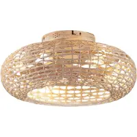 Vali Ventilator Plafond - Ventilator Staand Afstandsbediening - Ventilator - Naturaal - 50cm x 23cm x 50cm