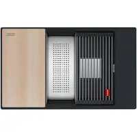 Franke Kubus 2 Pro - Fragraniet spoelbak KNG PRO 110-62, matzwart 125.0747.718