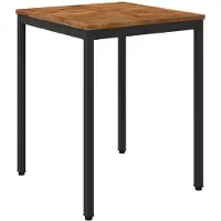 Syfax Tuintafel, natuurlijk en zwart, 60 x 60,5 x 75 cm