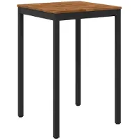 Syfax Tuinbar tafel, natuurlijk en zwart, 70 x 68,5 x 105 cm