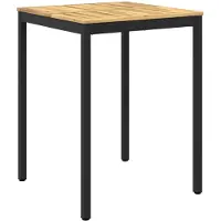 Syfax Tuinbar tafel, wit en zwart, 80 x 80,5 x 105 cm