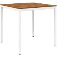 Syfax Tuinbar-tafel, natuurlijke kleur en wit, 110 x 108,5 x 105 cm
