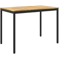 vidaXL Tuin Bar Tafel NAARDEN Wit en zwart 147 x 88,5 x 105 cm