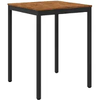Syfax Tuinbar-tafel, natuurlijk en zwart, 80 x 80,5 x 105 cm