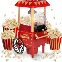 Vali Popcorn Machine - Popcorn Maker - Popcornmaker - Rood - 42cm x 26cm x 21cm