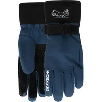 Didriksons - Kid's Lovas Five Finger Glove 2 - Handschoenen 8-10 Years, blauw/zwart