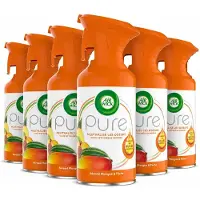 Air Wick Pure Mango & Perzik Luchtverfrisser Spray – 6 x 250 ml – Met Essentiële Oliën