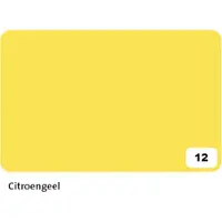 Folia Paper Fotokarton Folia 2-zijdig 50x70cm 300gr nr12 citroengeel | 10 stuks